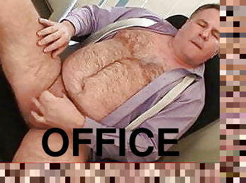 Daddy Bear Gets Horny at The Office