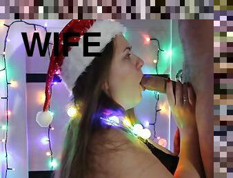 Sexy Wife Sucks Her Husbands Cock On New Years Eve!