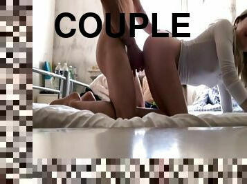Homemade Couple Doggy Style Fuck, Creampie Cumshot Big Cock