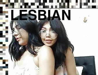 mastubasi, vagina-pussy, lesbian-lesbian, berambut-cokelat