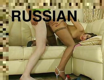 russo, anal, maduro, mulher-madura