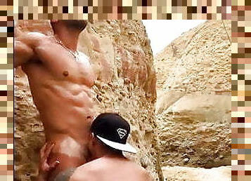 anal, énorme-bite, gay, plage, pute, webcam, musclé