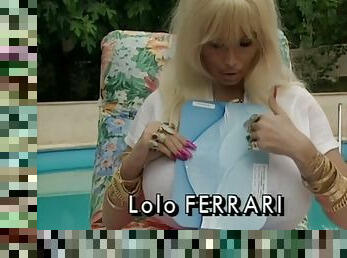 Lolo ferrari by the pool