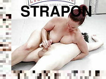 strapon, wichsen, ficken, dildo, ringen, nahaufnahme, arschloch, domina, raue