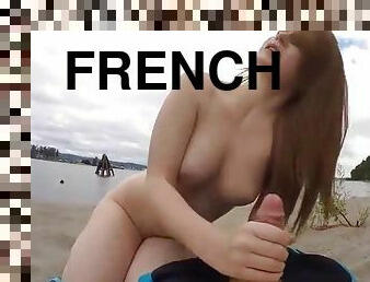 Young French couple use go-pro camera to make sex