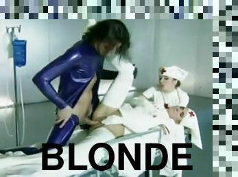 pielęgniarka, anal, wystrysk-spermy, 3kąt, blondynka, lateks, brunetka