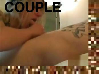 Cute rocker couple having good fuck