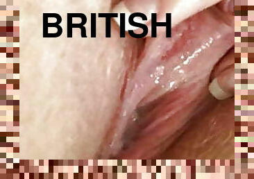 masturbation, chatte-pussy, maison, doigtage, rousse, ejaculation, européenne, britannique, euro
