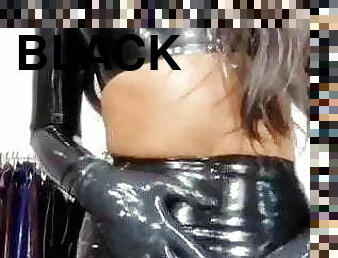black, danse, latex