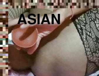 asien, fingerspiele, thai, freundin, ficken, dildo