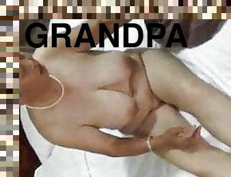 asiático, teta-grande, velho, cona-pussy, avózinha, hardcore, natural, mais-velho, avô-grandpa