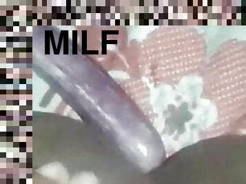 Sri Lankan Milf masturbate with Brinjol part 1
