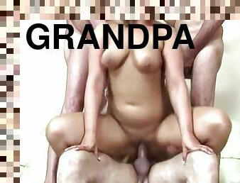 maduro, hardcore, gangue, excitante, avô-grandpa