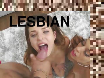 Lesbian MILF Eva is kinky as she fingers her girl crush Leah