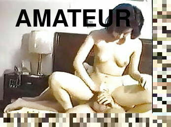 asiatique, poilue, amateur, lesbienne, japonais, rétro, trio, sœur