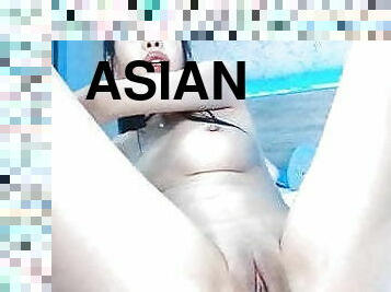 asiatisk, storatuttar, masturbation, gammal, orgasm, pissande, kvinnligt-sprut, pov, 18år, naturlig