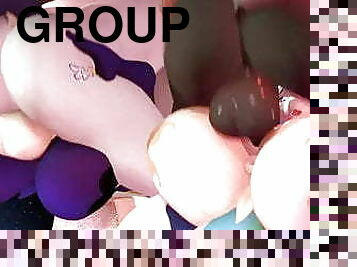 sexe-de-groupe, hentai