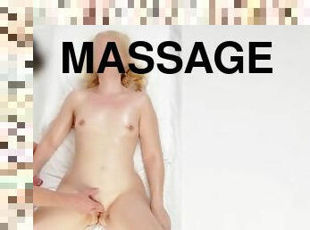 Oil massage pussy and perfect tits