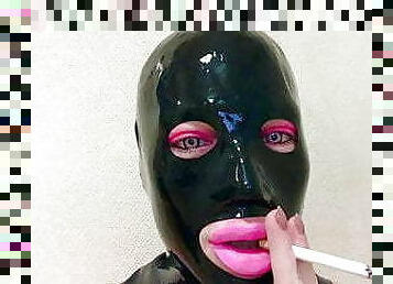 Rubberdoll smoking