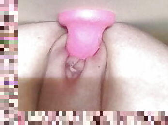 masturbation, chatte-pussy, jouet, serrée, gode