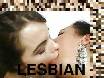 lesbienne, brésil, baisers