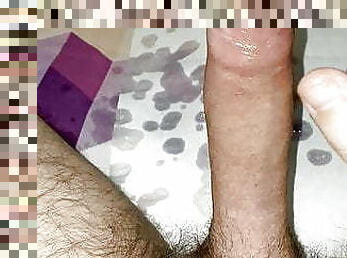 masturbation, amateur, ejaculation-sur-le-corps, énorme-bite, gay, branlette, ejaculation