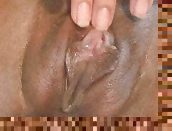 clito, masturbation, orgasme, ébène, black, américaine, africaine