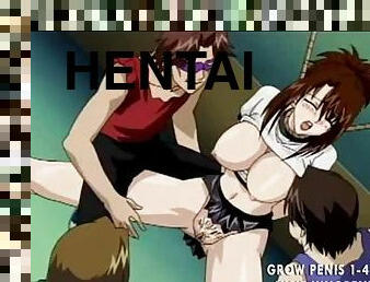 sexe-de-groupe, anime, hentai