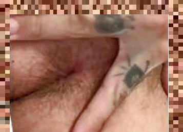 Playing with my soft , fat, full daddy cock and fingering my asshole
