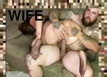 Wife gets huge cock for anniversary
