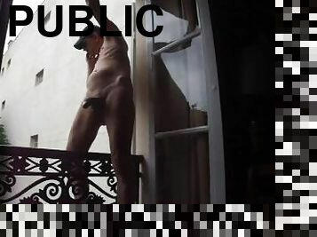 masturbation, public, énorme-bite, gay, branlette, européenne, euro, solo, exhibitionniste, minet