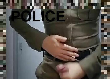 armée, masturbation, ejaculation-sur-le-corps, gay, secousses, thaï, police-police