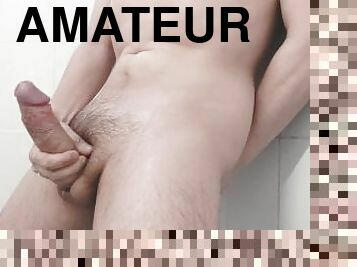 baignade, masturbation, amateur, ejaculation-sur-le-corps, branlette, massage, secousses, ejaculation, douche, solo