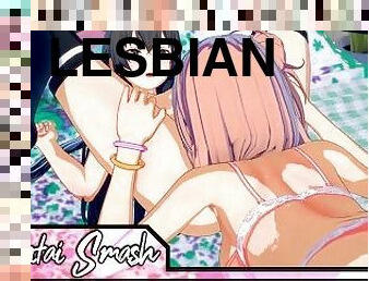 orgasm, pasarica, lesbiana, animatie, hentai, simpatica