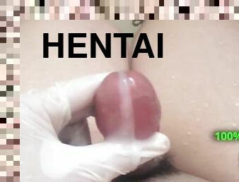 baden, masturbieren, orgamus, beule-schuss, junge, wichsen, beule, hentai, fetisch, allein