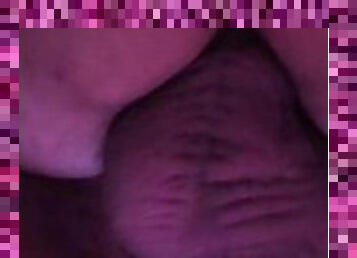 Perfectly round pussy takes a hot creamy load!