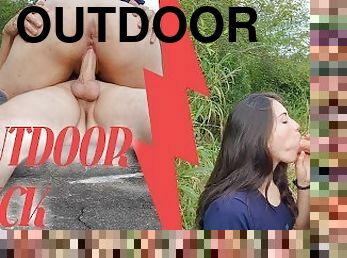 OUTDOOR FUCKING POV BLOWJOB GREAT CUMSHOT