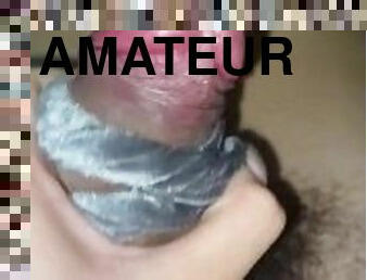 masturbation, amateur, énorme-bite, couple, réalité, bite