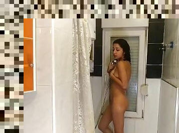 i caught my stepsis showering - Amateur shower sex