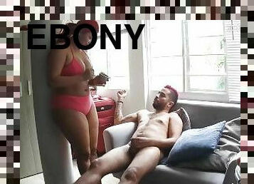 The Red Head Ebony Big Ass Babe Suck & Fuck Homemade Sex