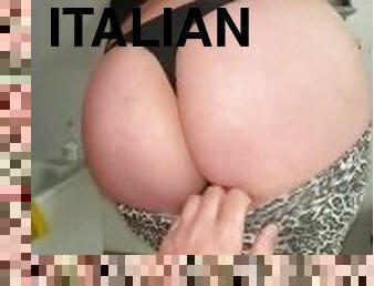 offentlig, milf, italiensk