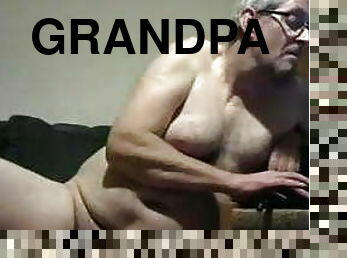 grandpa stroke on webcam