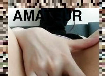 clito, masturbation, orgasme, chatte-pussy, amateur, jouet, doigtage, solo