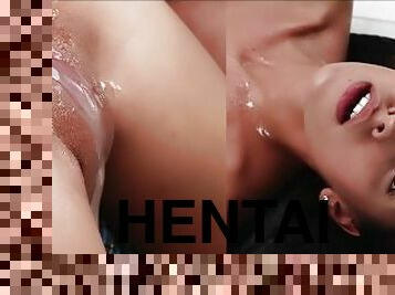 Real Life Hentai - extreme Creampie Compilation - Pornstar Pussy full of Cum