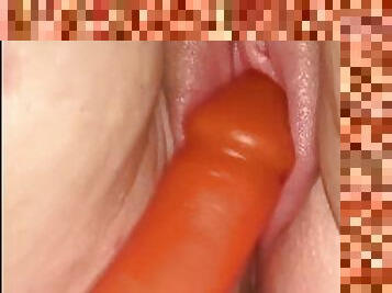 POV Close up Dildo Pussy and clit play