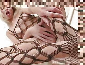 Lil Kimmy in Fishnet Bodysuit