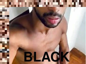 masturbation, amateur, énorme-bite, gay, branlette, black, brésil, secousses, solo, réalité