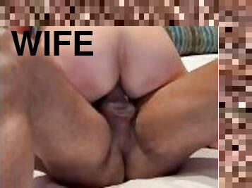 Hubby watched as this BBC destroyed his Hotwife wifes pusssy!