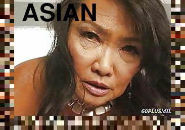 asiatique, gros-nichons, fellation, granny, milf, horny, humide