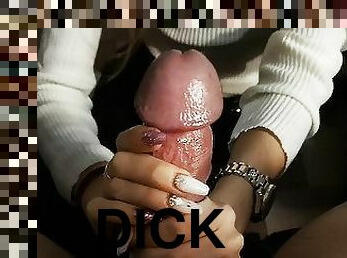 PTT / Best Handjob of All Time. Hot, teasing, Throbbing, jerk off with Big Eruption to Mushroom Dick